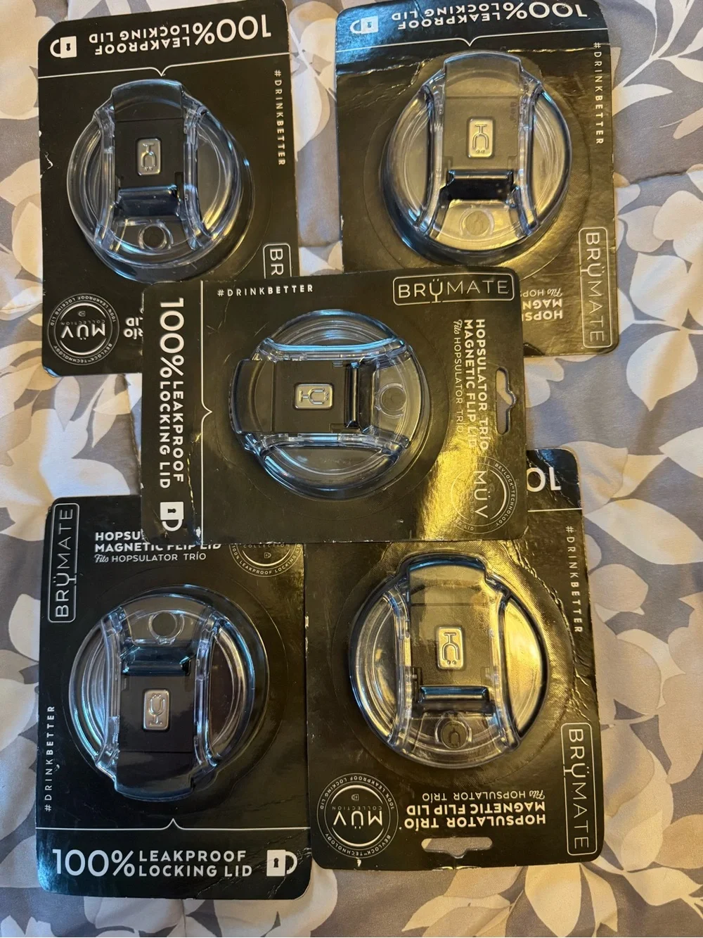 BrüMate Hopsulator Trio Magnetic Flip Lid - Black
